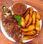 Alloco/Frites + Tilapia braiser